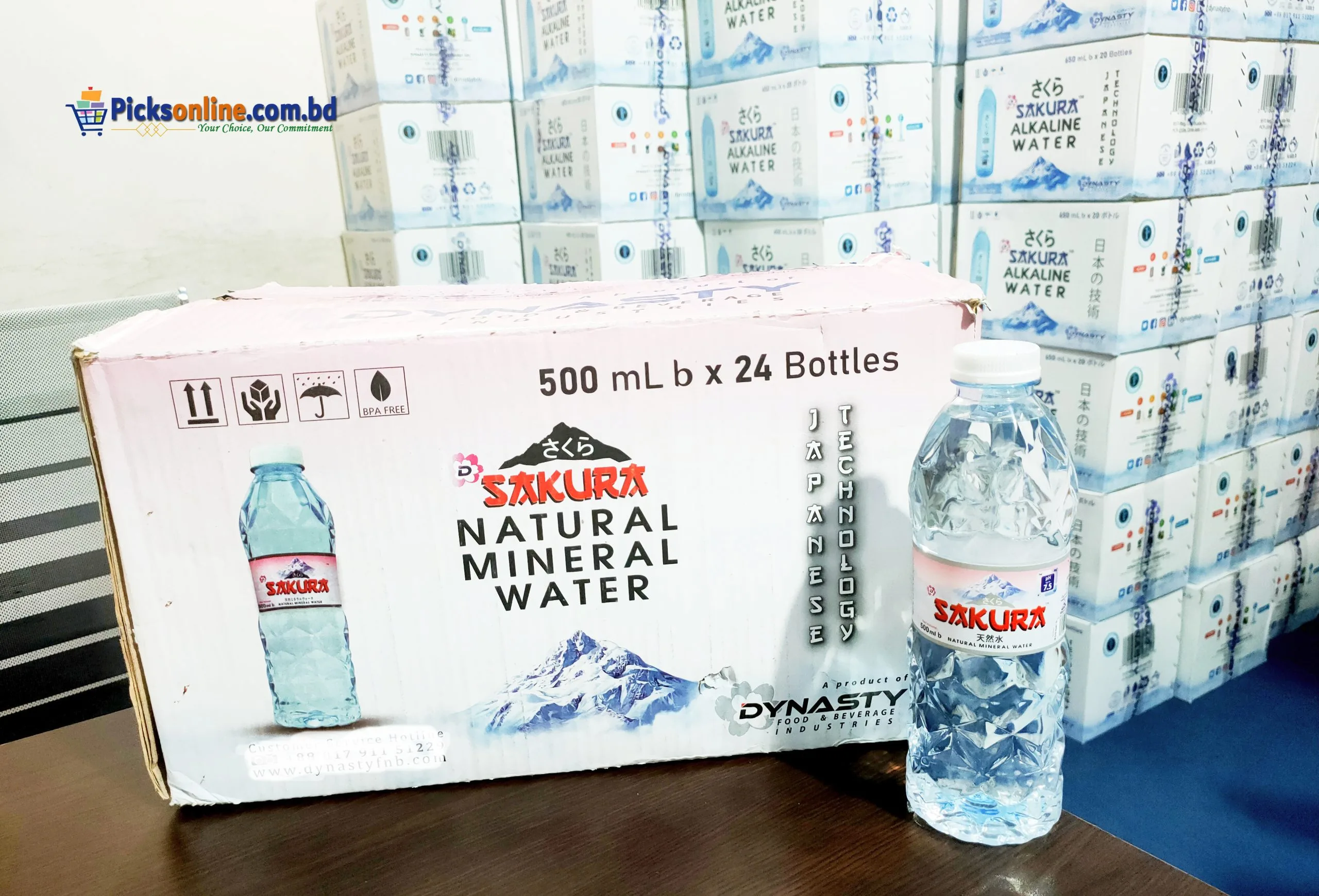 SAKURA NATURAL MINERAL WATER [500ML*24PCS] 1 CTN